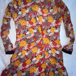 TRF Collection Floral Long Sleeve Dress, Medium